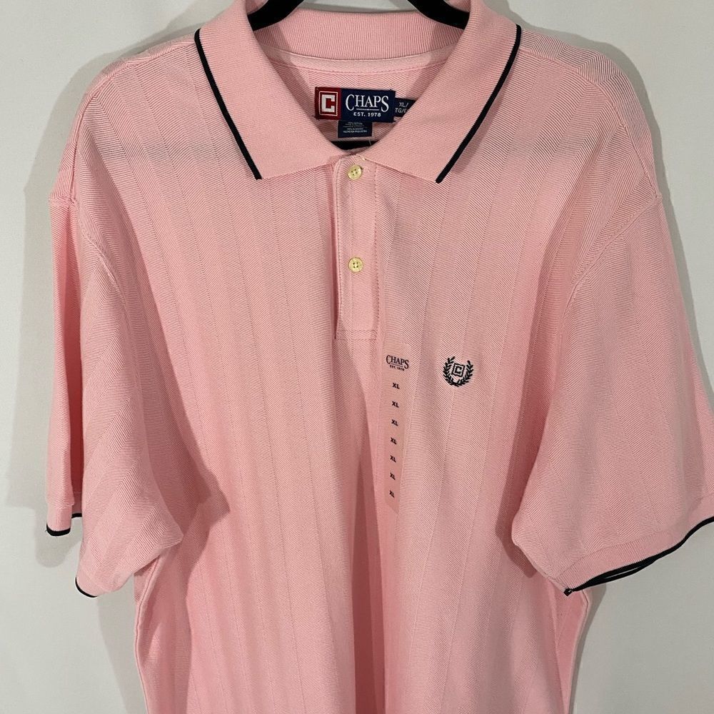 NWT Chaps Pink Polo Shirt - Picture 2 of 4